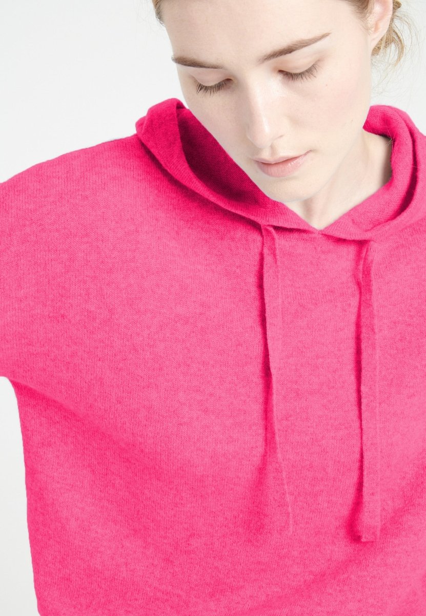 Sweat à capuche cachemire rose indien femme - MIA 16-3