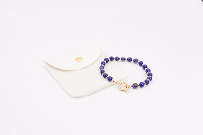 CIRCE | Bracelet in Tiger Eye and 18 and 24 carat Gold plated-3