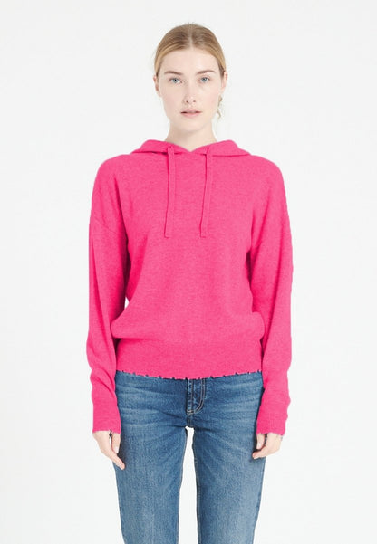 Sweat à capuche cachemire rose indien femme - MIA 16-0